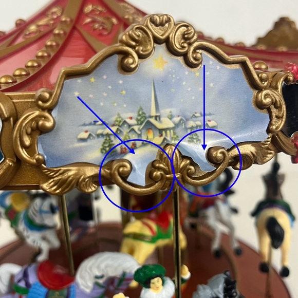 Mr. Christmas Triple Decker Carousel Music Box - Picture 8 of 16